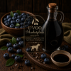 Blueberry Infused Dark Balsamic vinegar bottle – berry vinaigrette for spinach salads and yogurt bowls