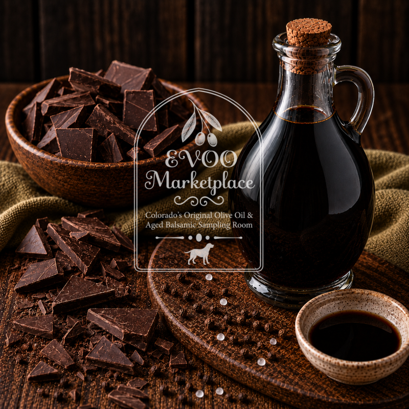 Dark Chocolate Dark Balsamic Vinegar 12.7 fl. oz. (375ml)
