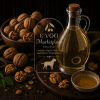 French Roasted Walnut Oil bottle from EVOO Marketplace for salads fish pasta and finishing drizzles