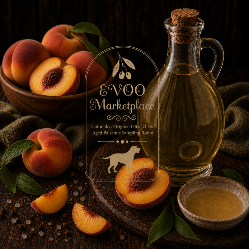 Peach White Balsamic Vinegar – Ultra Premium White Balsamic Base