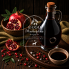Pomegranate Infused Dark Balsamic Lamb Glaze Royale brushed on lamb and whisked into vinaigrette