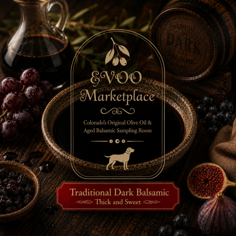 Traditional 18 year aged balsamic vinegar barrel aged Italian balsamic from EVOO Marketplace