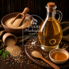 Japanese Toasted Sesame Oil bottle from EVOO Marketplace for noodles marinades seafood and vegetables