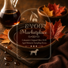 Vermont Maple Infused Dark Balsamic vinegar bottle – maple balsamic glaze for BBQ ribs and sweet potatoes