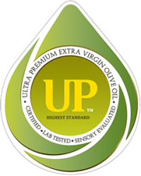 Ultra-premium extra virgin olive oil certification badge