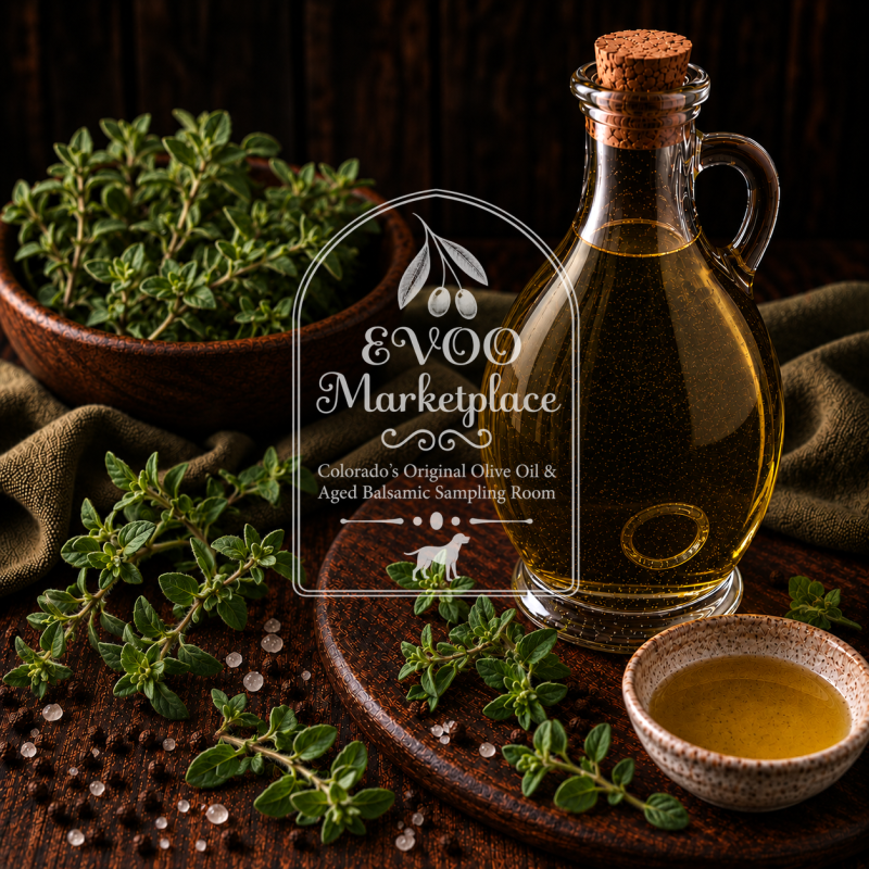 Oregano balsamic vinegar for marinades, salad dressing, and tomato sauces