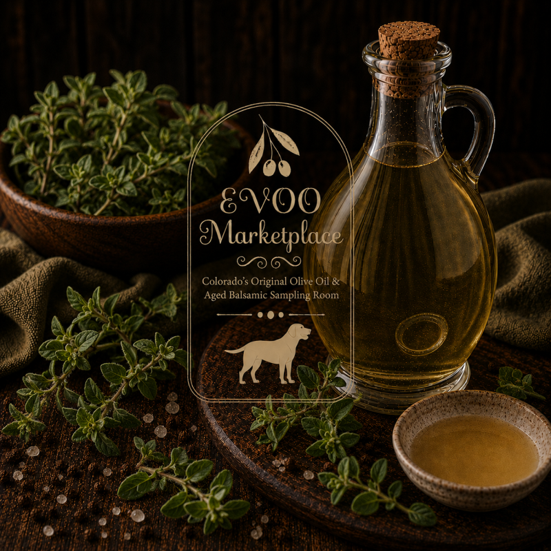 Oregano balsamic vinegar for marinades, salad dressing, and tomato sauces