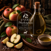 Gravenstein Apple Infused White Balsamic from EVOO Marketplace with fresh apples and aged white balsamic vinegar