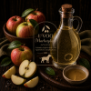 Gravenstein Apple Infused White Balsamic from EVOO Marketplace with fresh apples and aged white balsamic vinegar