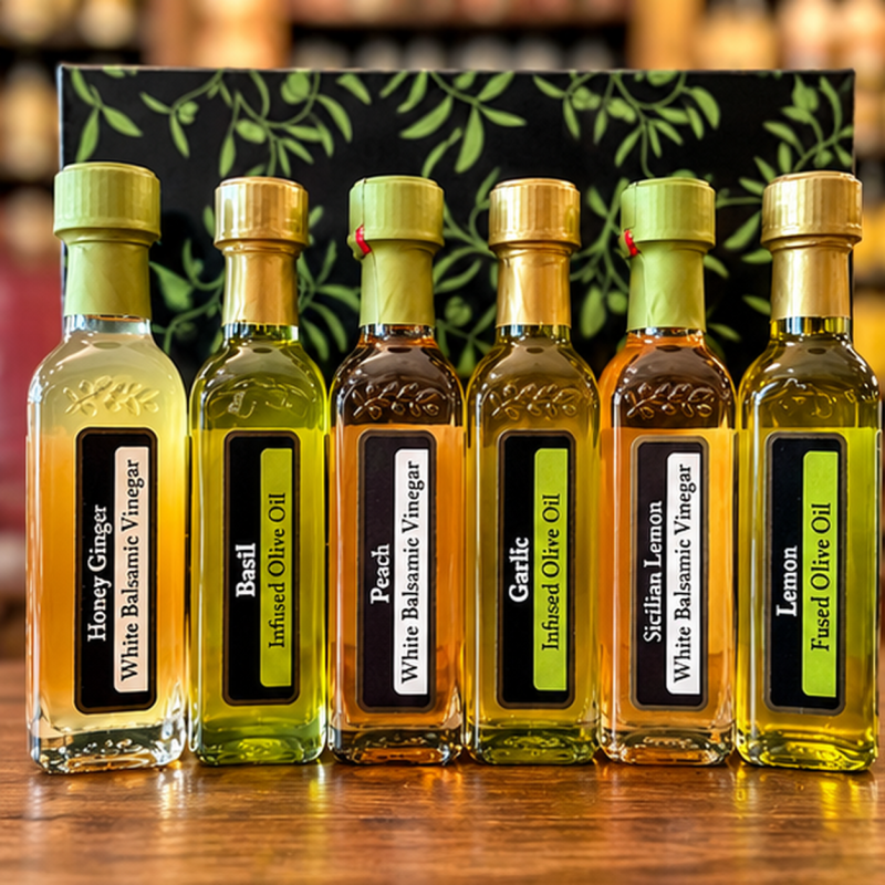 Olive Oil and Balsamic Vinegar Gift Set-6-Pack