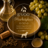 Champagne Wine Vinegar bottle from EVOO Marketplace for vinaigrettes marinades sauces and deglazing