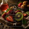 Strawberry Kiwi Rosé Balsamic vinegar bottle for salads spritzers fruit and vinaigrettes
