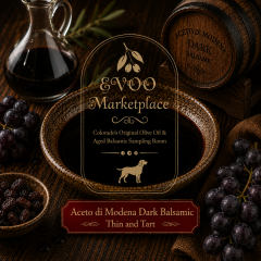 Aceto Balsamico di Modena Dark balsamic vinegar bottle